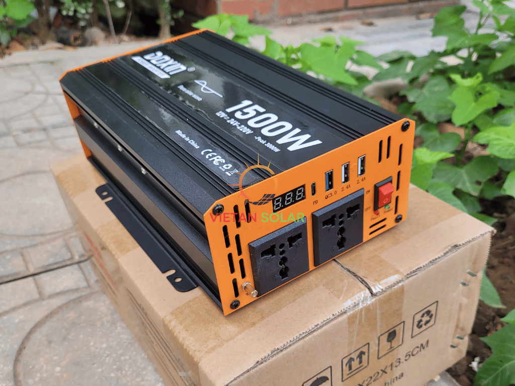 Kích điện 12v lên 220v sin chuẩn 1500w doxin